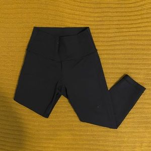 Lululemon high rise Wonder Under Cropped leggings Black